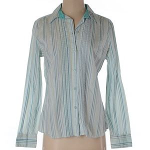 NY & Co button down cotton blouse size M